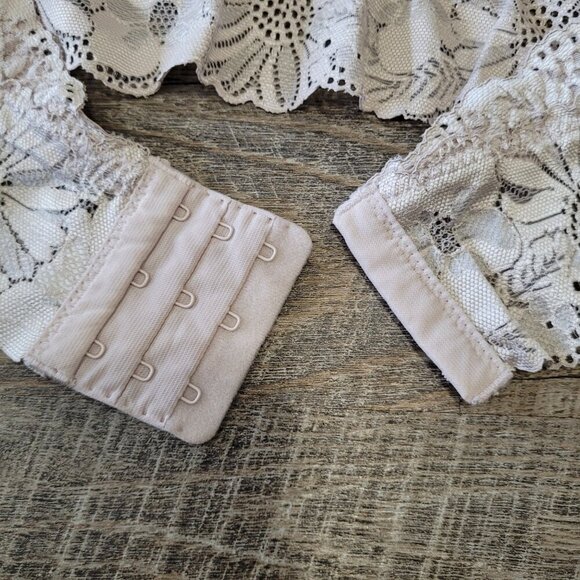 AERIE | Garden Party Lace Halter Bralette Floral Bra | Sz. XXL - Picture 6 of 7